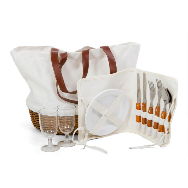 Gift Baskets Serenity 2-Person Picnic Tote Bag