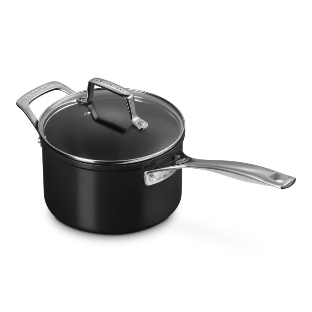 Le Creuset Essential Non-Stick Ceramic Saucepan with Glass Lid - 20cm