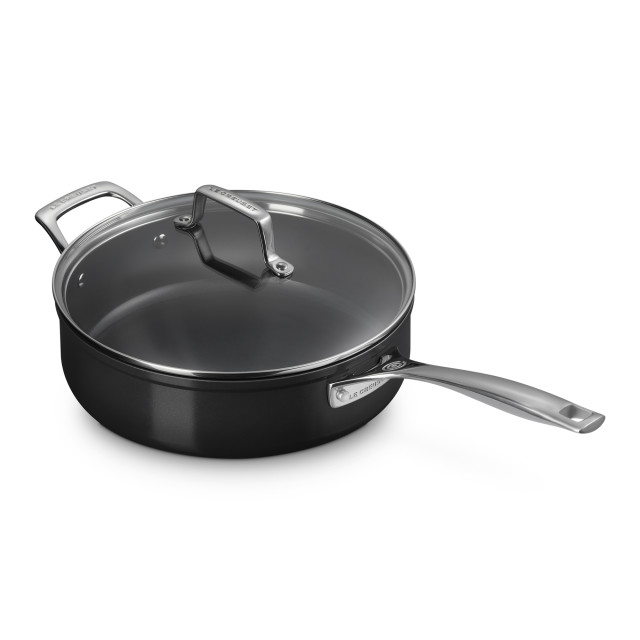 Le Creuset Essential Non-Stick Ceramic Saute Pan with Glass Lid - 26cm