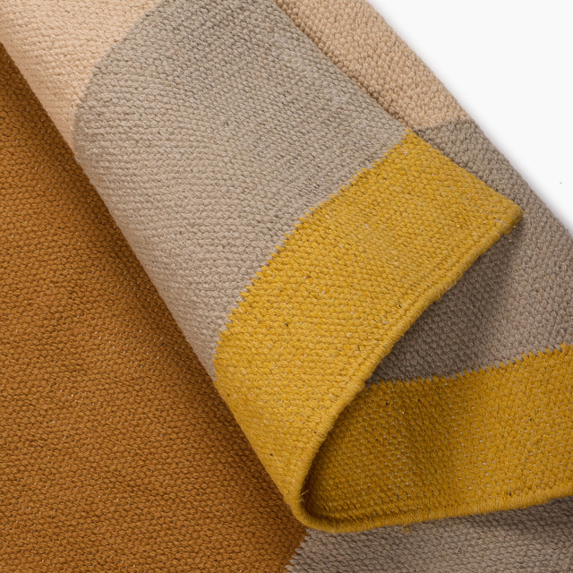 Thread Office Abstract Blocks Cotton Blend Rug, 160cm x 230cm