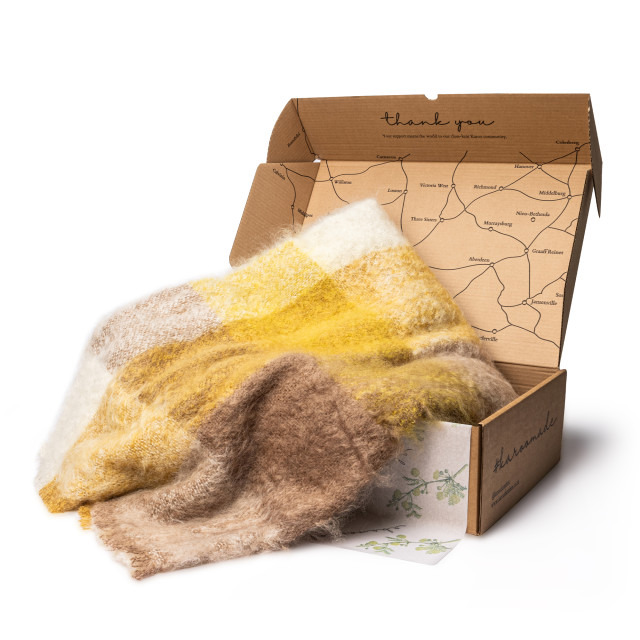 Karoo Farm Box Camdeboo Karoo Mohair Blanket Gift Box