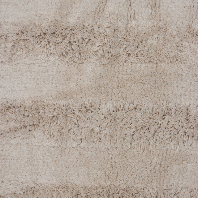 Thread Office Highlow Stripe Bath Mat, 60cm x 90cm - Stone close up