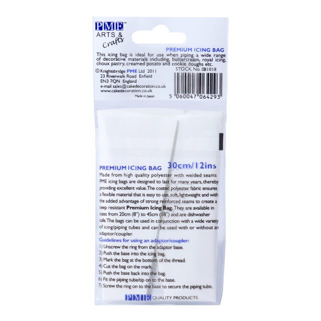 PME Premium Icing Bag - 30cm packaging angle