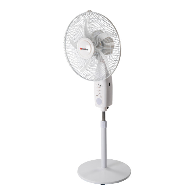 Milex Rechargeable Pedestal Fan, 40cm