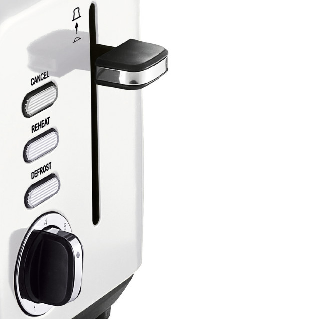 Swan Townhouse Stainless Steel 2-Slice Toaster, 925W - Pearl White detail