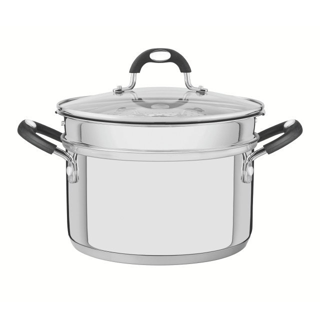 Tramontina Solar Stainless Steel Steamer Set, 2-Piece
