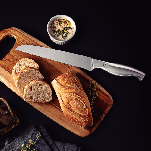 Tramontina Stainless Steel Bread Knife, 20cm with bread