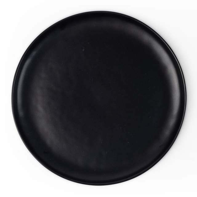 Yuppiechef Materia Dinner Plates, Set of 4 - Matte Black top view