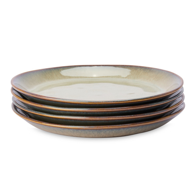Yuppiechef Fiesta Stoneware Side Plates, Set of 4 - Jade stacked