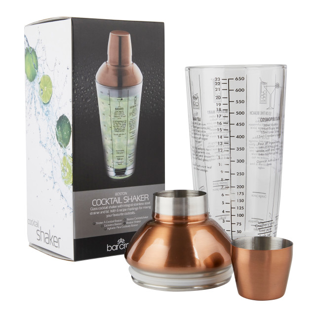KitchenCraft BarCraft Boston Cocktail Shaker, 650ml angle