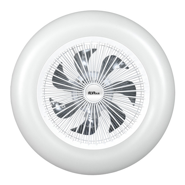 Alva Air White Ceiling Fan with Remote, 50cm