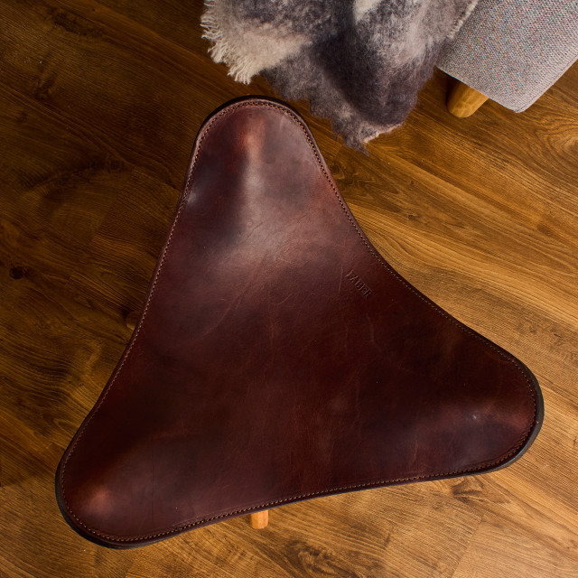 Drie-poot folding chair top view