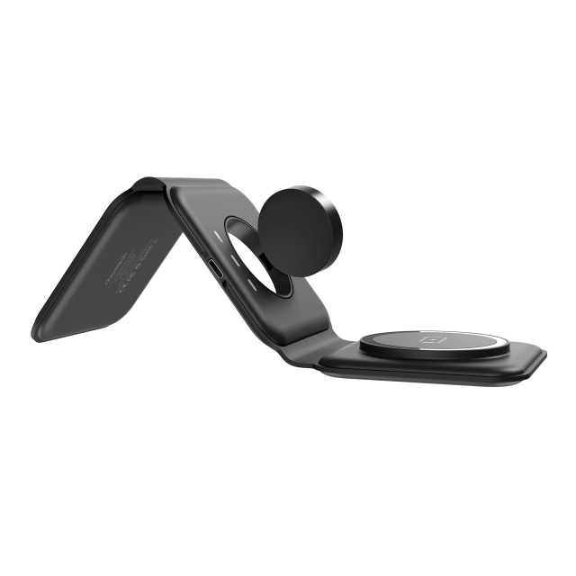 Choetech Magsafe Compatible 3-in-1 Wireless Charging Pad, 15W angle