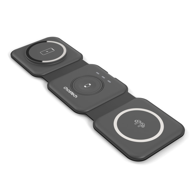 Choetech Magsafe Compatible 3-in-1 Wireless Charging Pad, 15W