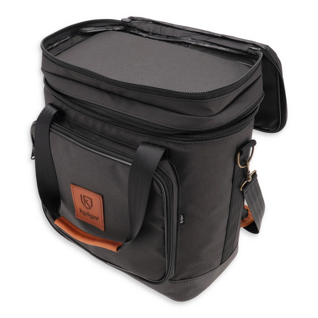 Kulgo Black Picnic Cooler angle