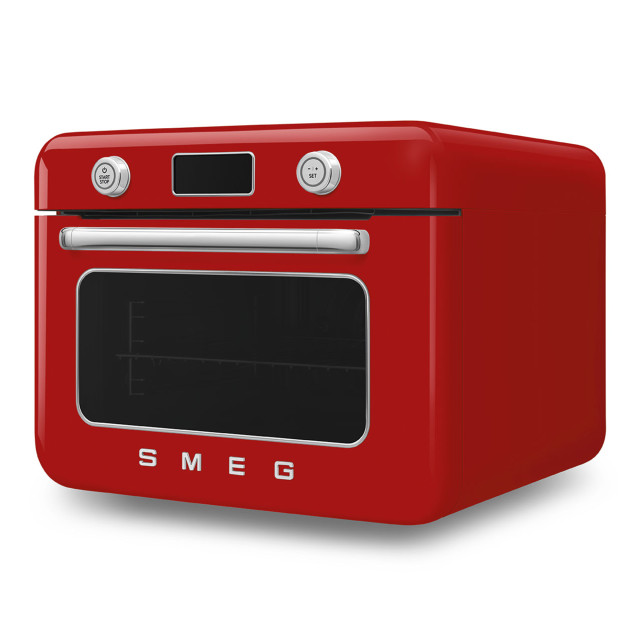 Smeg Retro Countertop Steam Oven - Fiery Red