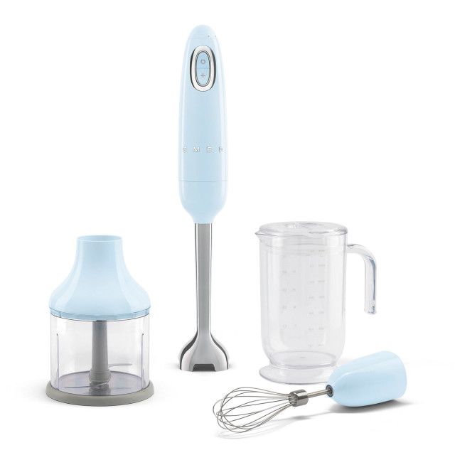 Smeg Retro Hand Blender 4-Piece, 700W - Pastel Blue