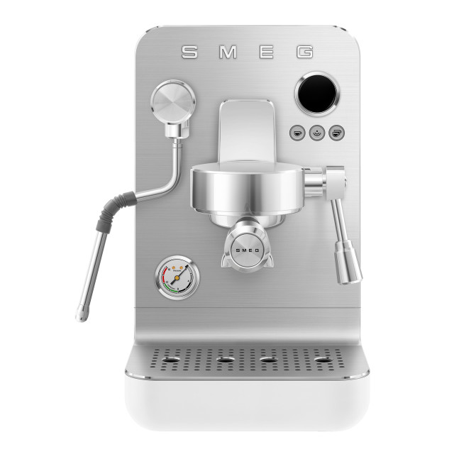 Smeg Minipro Espresso Machine - Matte White angle
