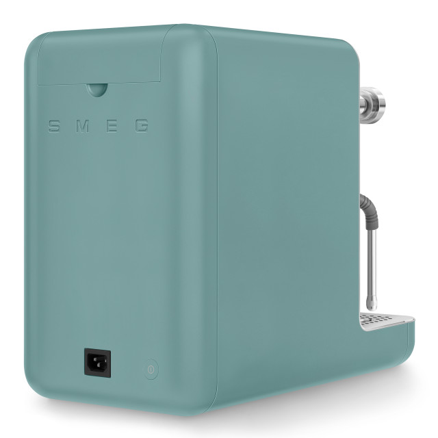 Smeg Minipro Espresso Machine - Matte Emerald Green angle