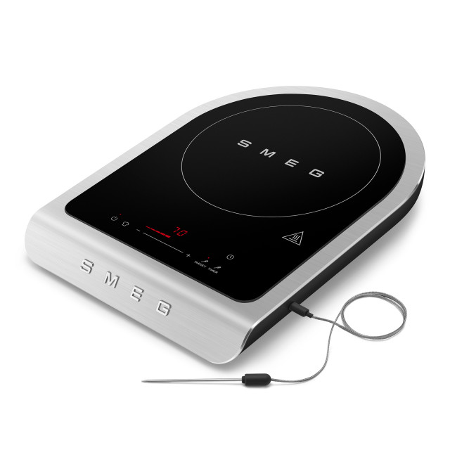 Smeg Portable Induction Plate with Probe - Matte Black