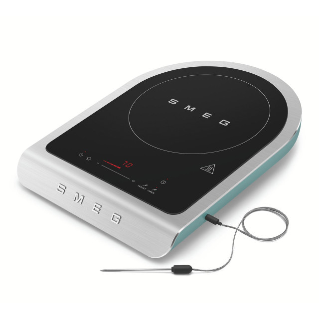 Smeg Portable Induction Plate with Probe - Matte Emerald Green