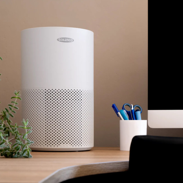 Solenco 204 Air Purifier on a desk