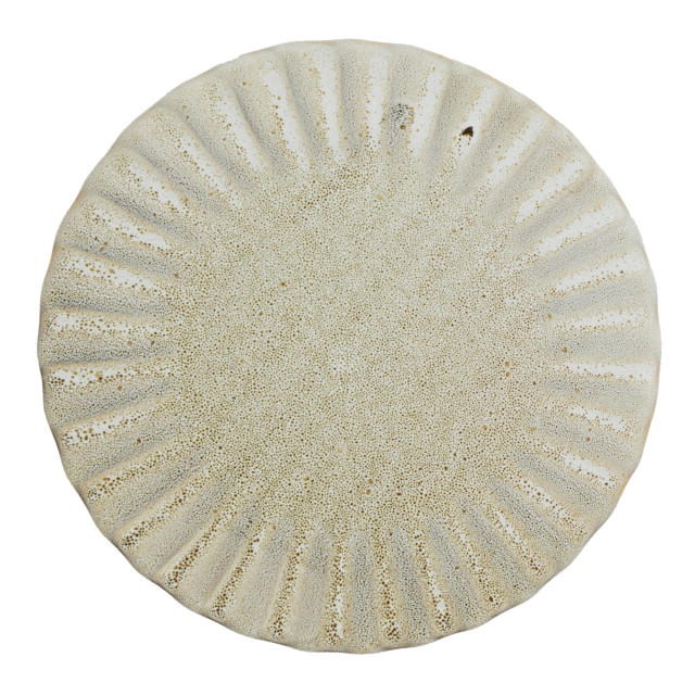 Mervyn Gers Paper Collection Glazed Stoneware Dinner Plate, 23cm - Ostrich Top Down View 