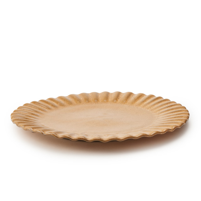Mervyn Gers Paper Collection Glazed Stoneware Dinner Plate, 30cm - Kalahari
