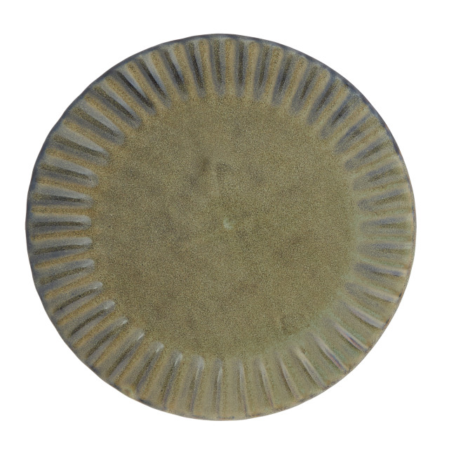 Mervyn Gers Paper Collection Glazed Stoneware Dinner Plate, 30cm - Paternoster Top Down View 