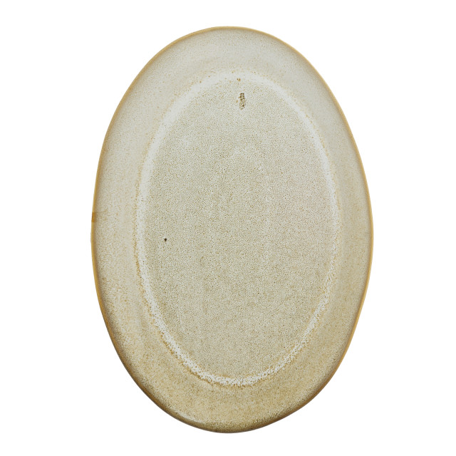 Mervyn Gers Oval Platter, 46cm - Ostrich Top Down