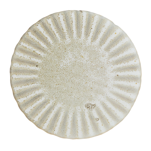 Mervyn Gers Paper Collection Glazed Stoneware Side Plate, 19cm - Ostrich top down view