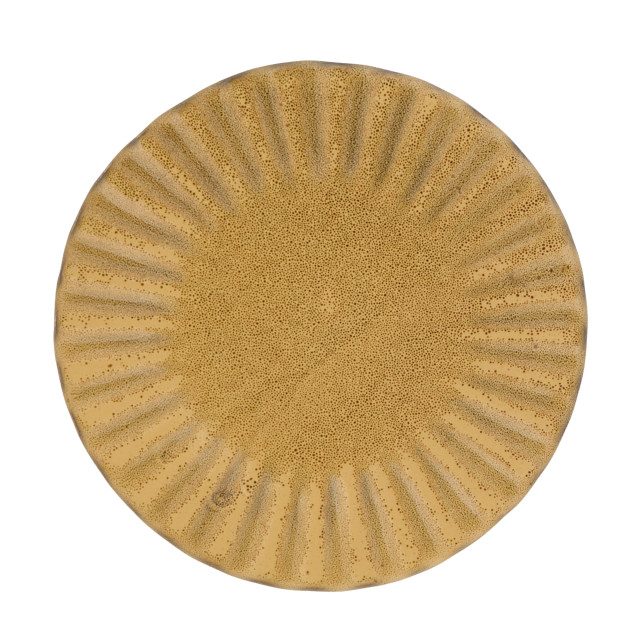 Mervyn Gers Paper Collection Glazed Stoneware Side Plate, 19cm - Kalahari top down view