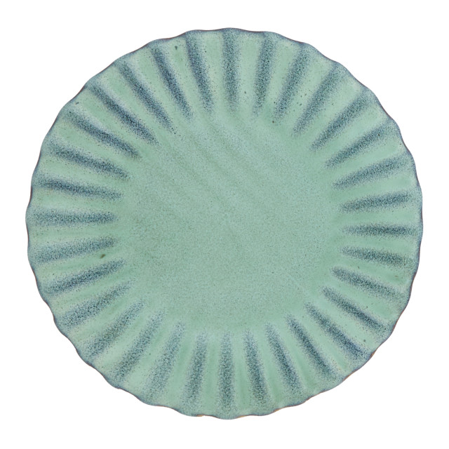Mervyn Gers Paper Collection Glazed Stoneware Side Plate, 19cm - Churchaven top down view