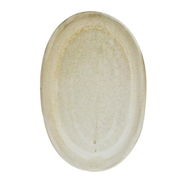Mervyn Gers Glazed Stoneware Trout Platter, 25cm - Ostrich Top Down View
