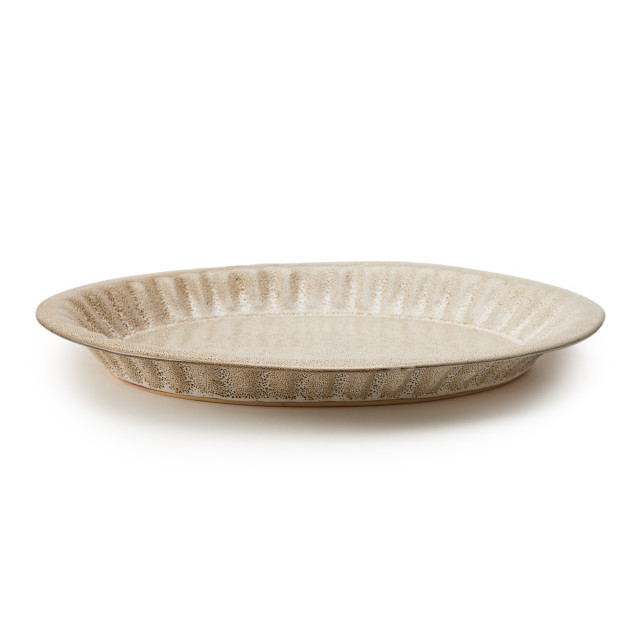 Mervyn Gers Scalloped Oval Platter, 46cm - Ostrich
