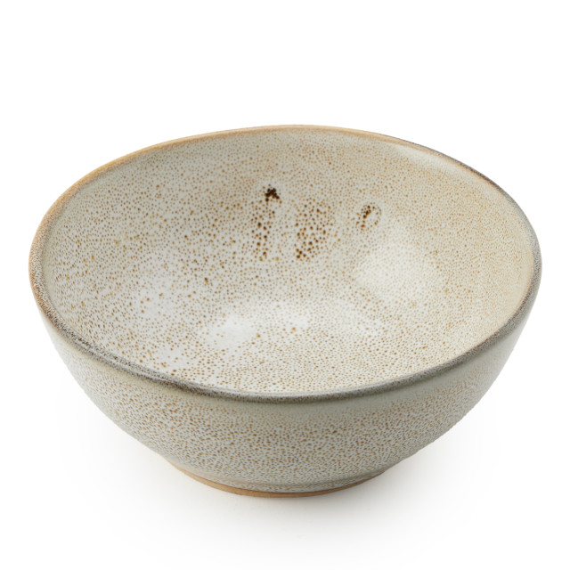 Mervyn Gers Glazed Stoneware Round Bowl, 12cm - Ostrich