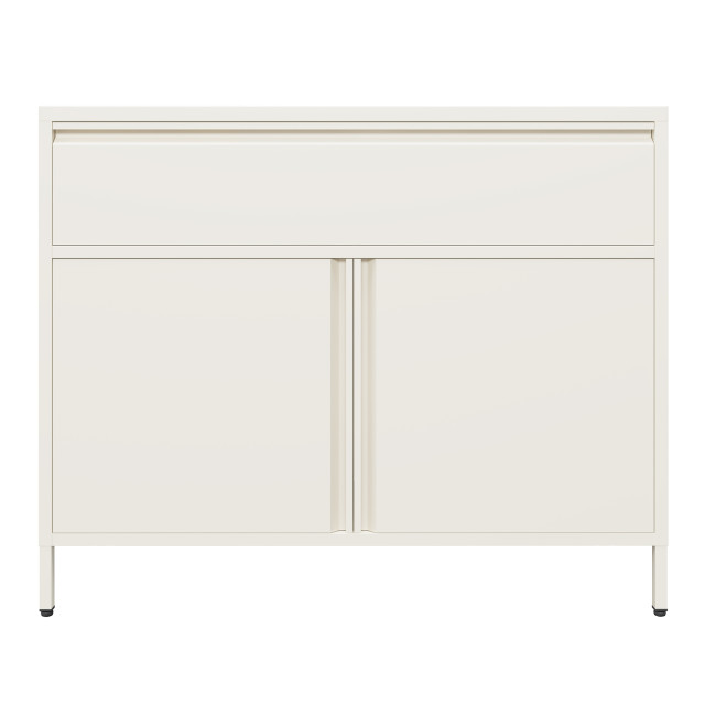 Popstrukt Bon Bon Buddy Sideboard - Soft White angle