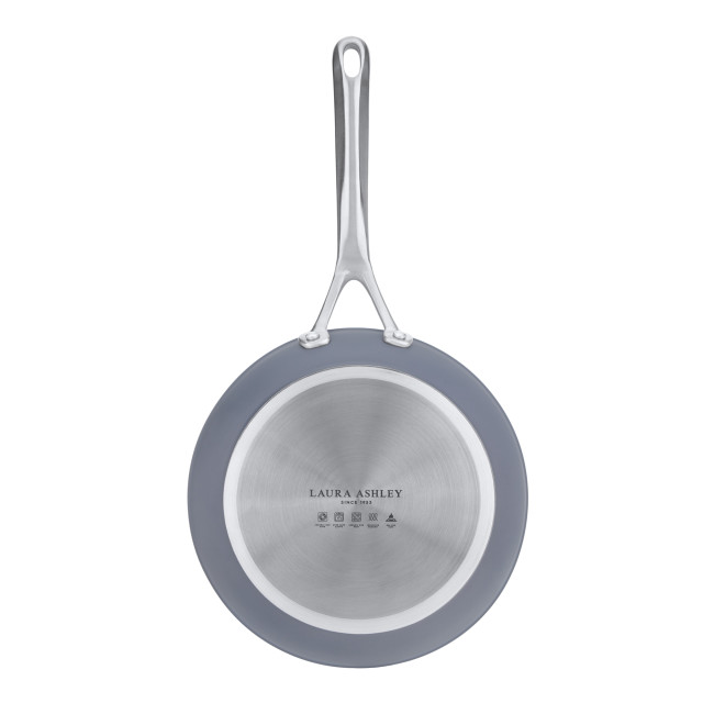 Laura Ashley Non-Stick Frying Pan, 28cm - Dark Slate angle