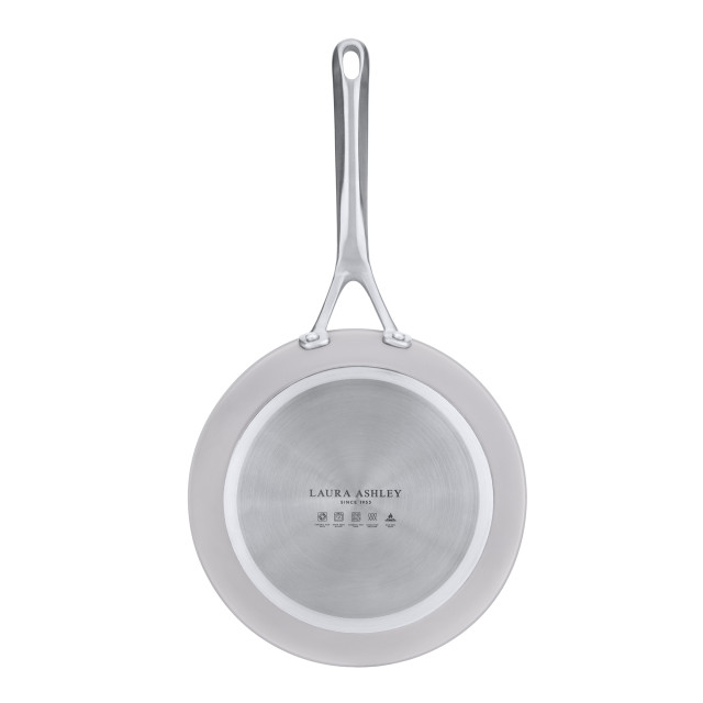 Laura Ashley Non-Stick Frying Pan, 28cm - Dark Dove Grey angle