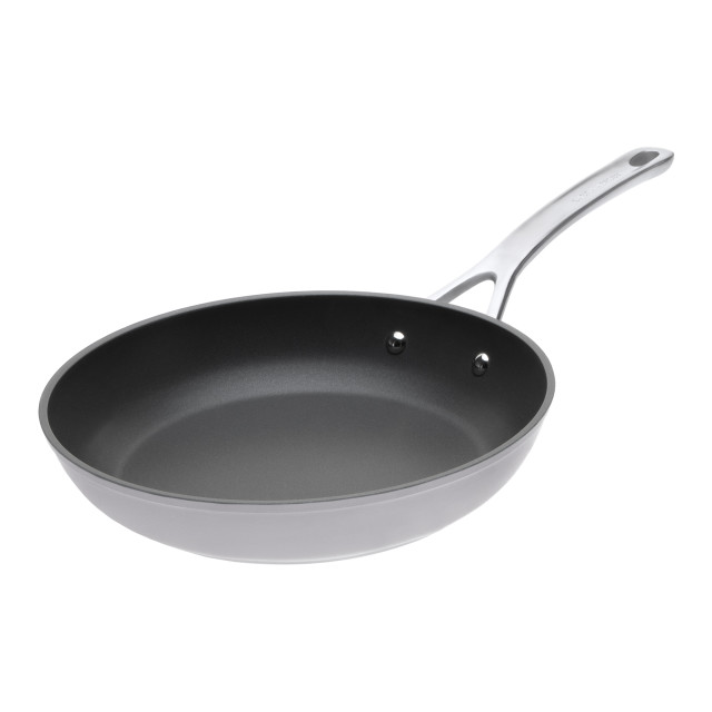Laura Ashley Non-Stick Frying Pan, 28cm - Dark Dove Grey