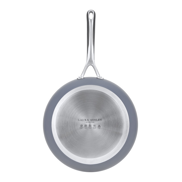 Laura Ashley Non-Stick Wok, 30cm - Dark Slate angle