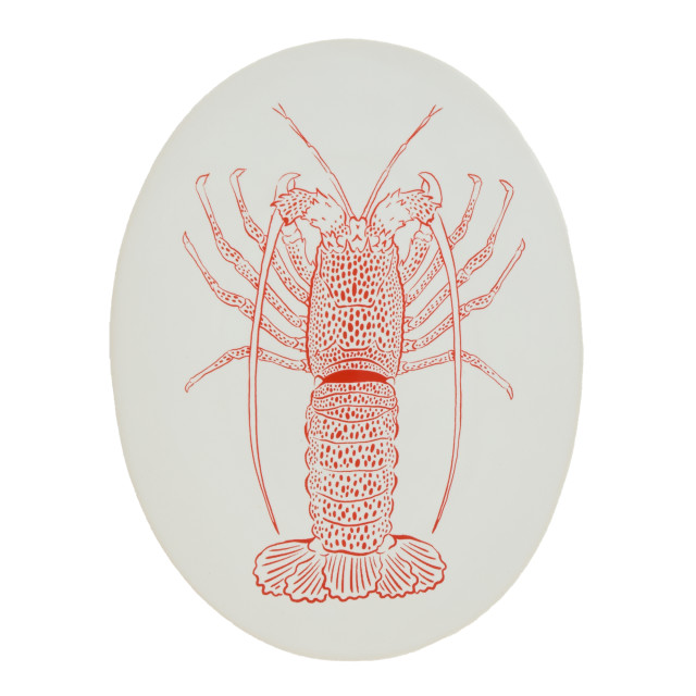 Mervyn Gers Crayfish Oval Platter, 30cm top down view