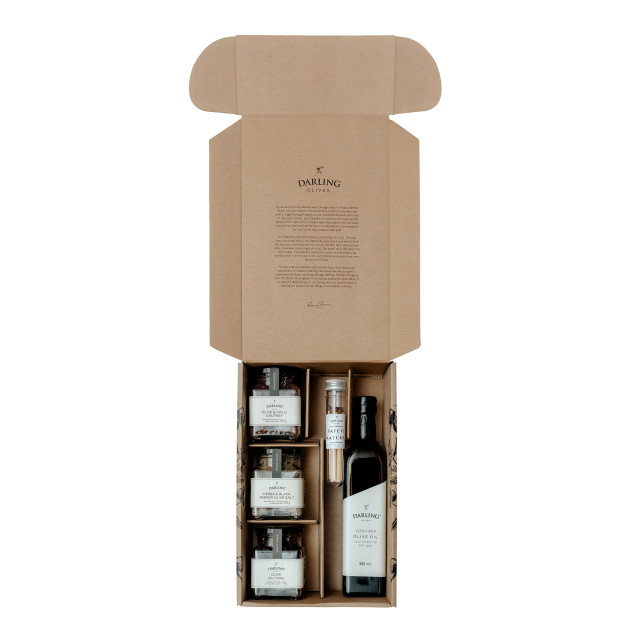Darling Olives Braai Gift Box packaging