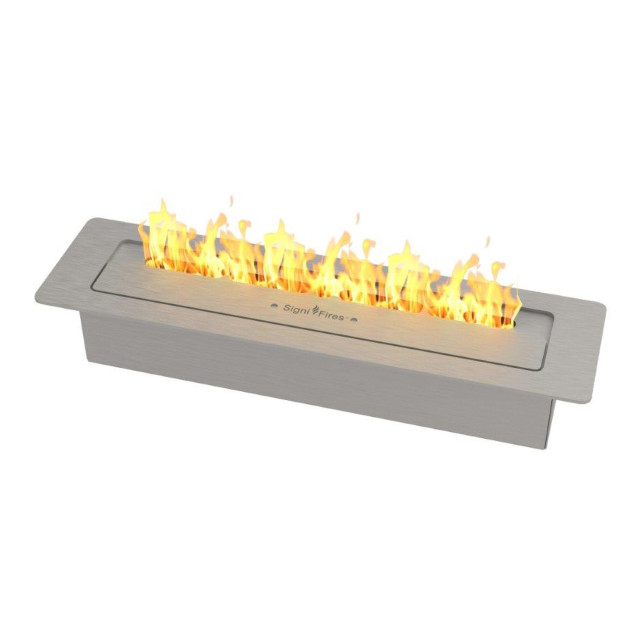 Signi Fires Fold 500 Slimline Biofuel Fireplace - White angle
