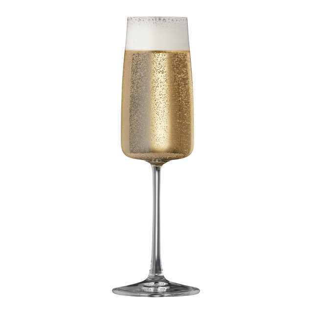 Lyngby Glas Krystal Zero Champagne Glasses, Set of 4 detail