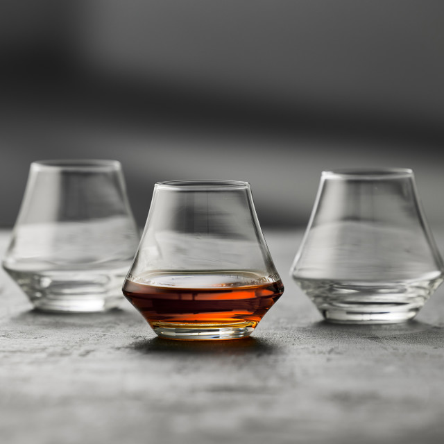 Lyngby Glas Juvel Rum Glasses, Set of 6 on the table