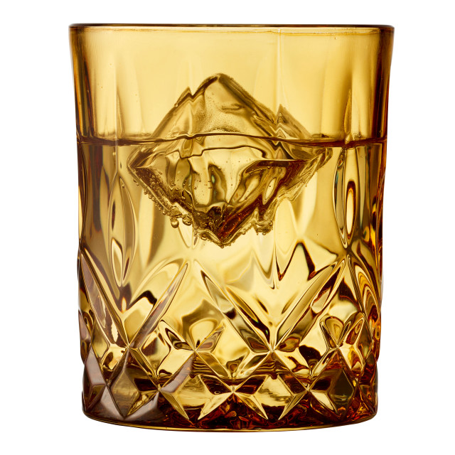 Lyngby Sorrento Whisky Glasses, Set of 4 - Amber angle