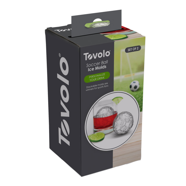 Tovolo Soccer Ball Ice Moulds, Set of 2 packaging