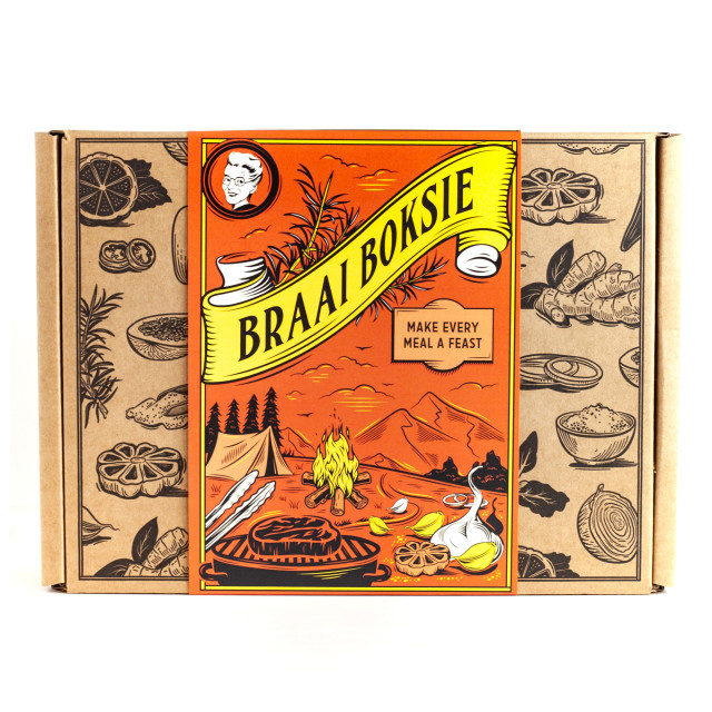 Funky Ouma Braai Boksie Gift Set packaging