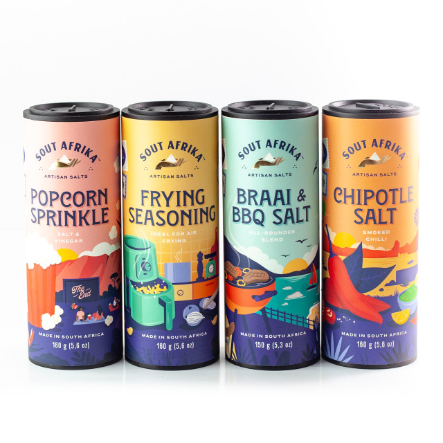 Funky Ouma Sout Afrika Spice Shaker Gift Set